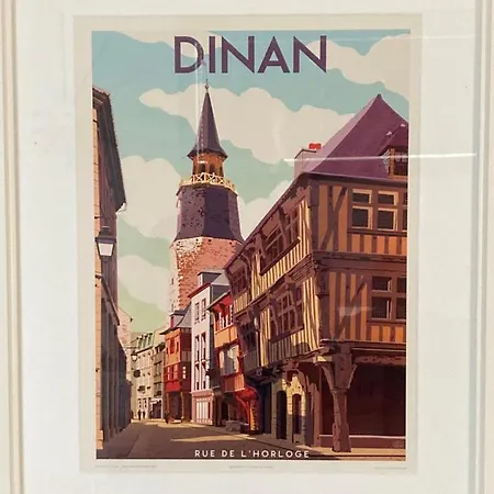 L'Aparthe Dinan - Vue Sur La Place Du Marche Exterior foto